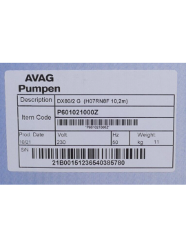 dx80/2g-avag pumpen