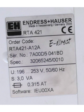 rta421-a12a-ref-endress+hauser