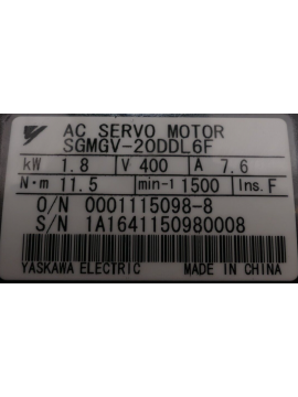 sgmgv-20ddl6f-yaskawa electric