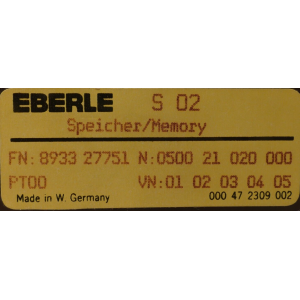 050021020000 EBERLE USED