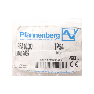 PFA10 PFANNENBERG