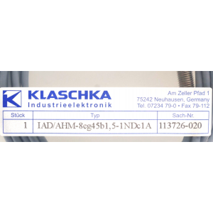 113726-020 KLASCHKA