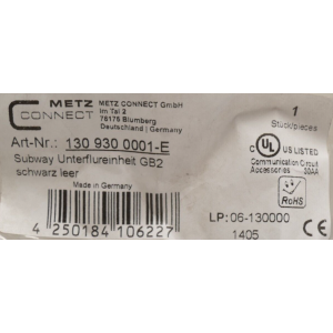 1309300001-E METZ CONNECT