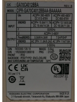 ga70c4012bba-yaskawa electric