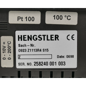 0923 HENGSTLER USADO