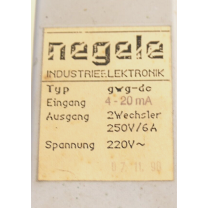 250V/6A NEGELE USED