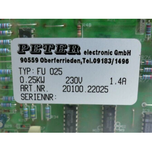 20100 PETER ELECTRONIC D'OCCASION