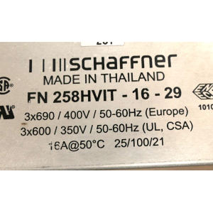 258HVIT-16-29 SCHAFFNER USED