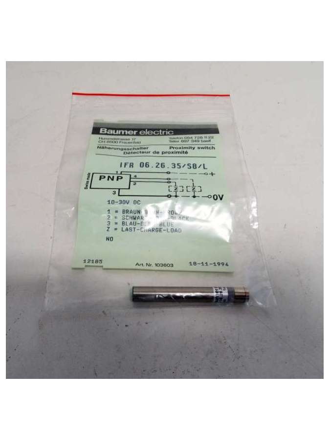 ifr 06.26.35/s8/l-baumer electric