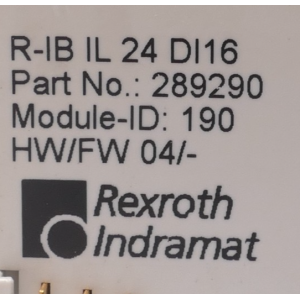 289290 REXROTH INDRAMAT D'OCCASION