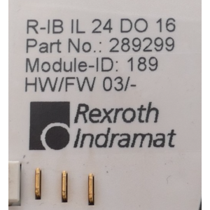 289299 REXROTH INDRAMAT USADO
