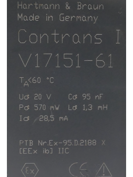 v17151-61-usd-hartmann & braun