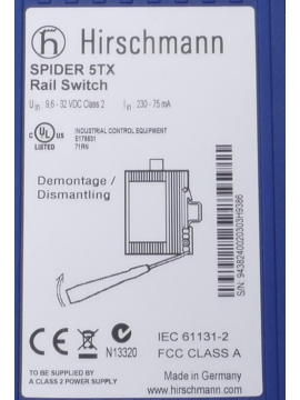 spider 5tx rail switch-hirschmann