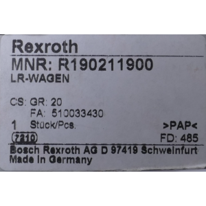 R190211900 BOSCH REXROTH