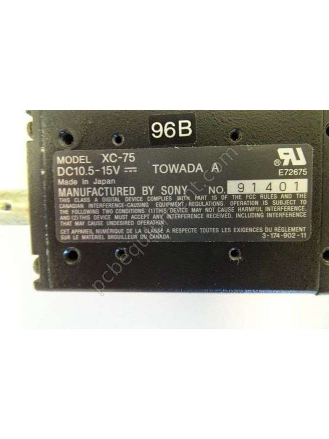 ccd xc - 75 with lens 50mm-usd-sony