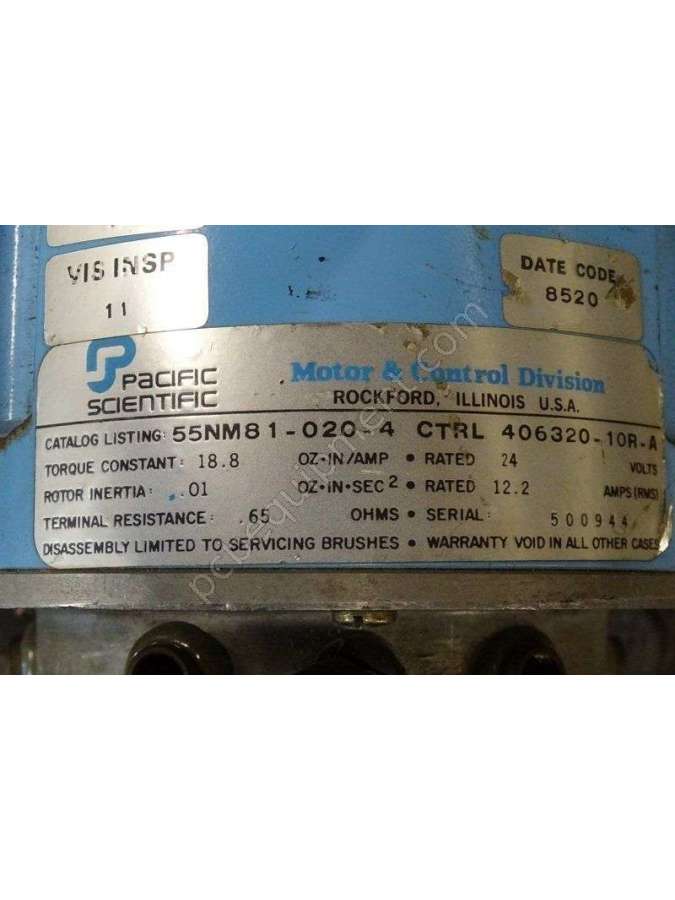 55nm81- 020 - 4 - ctrl 406320 -10 r - a-usd-pacific scientific