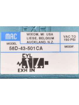 58d-43-501ca / 250b-501caaa-usd-mac valves