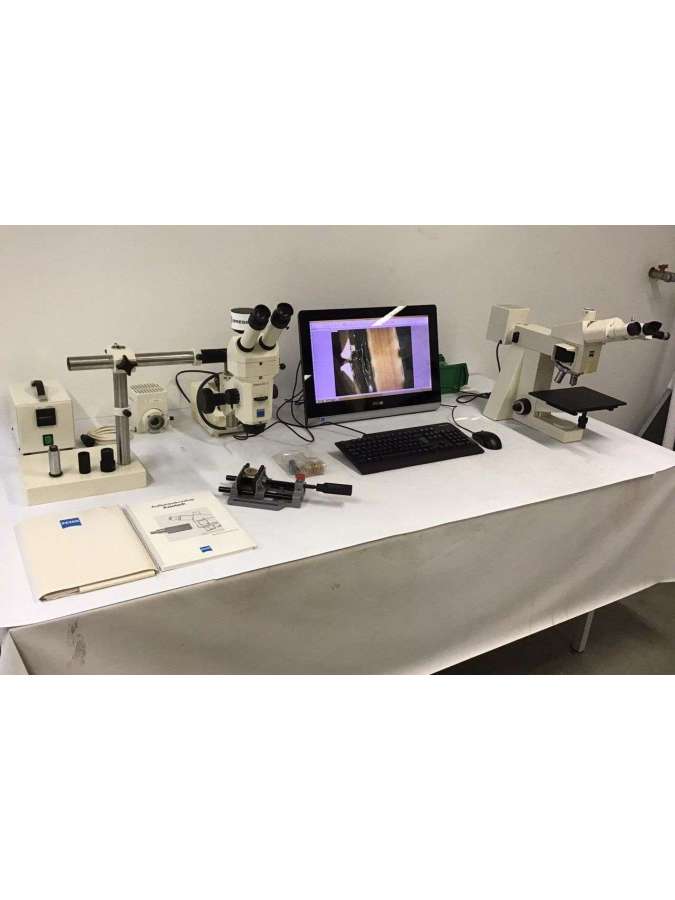 axiotech 100 hd / stemi sv 11 microscope set-up-usd-zeiss