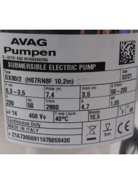 dx80/2-avag pumpen