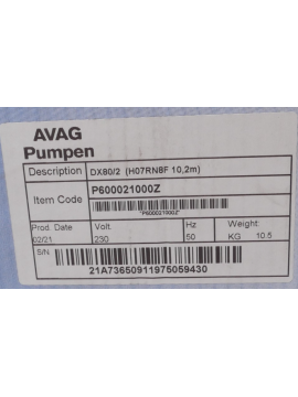 dx80/2-avag pumpen